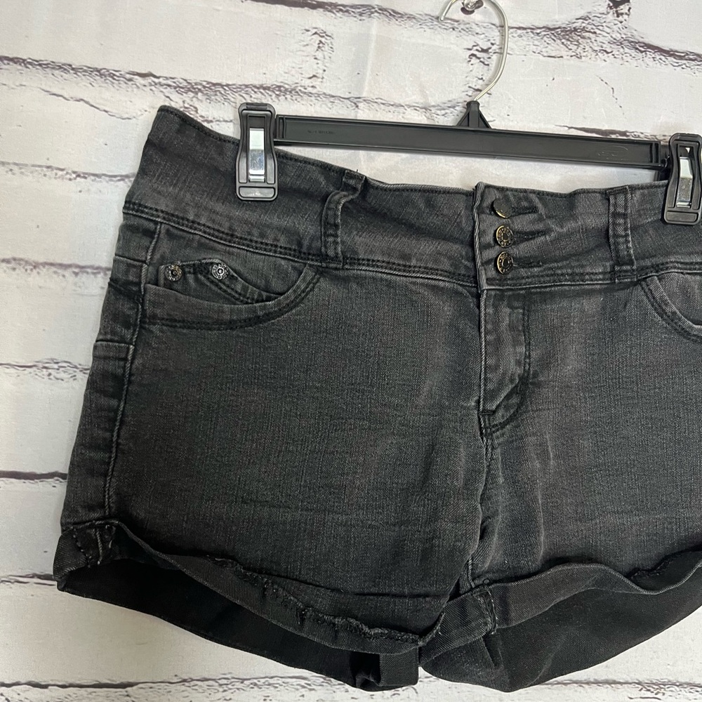 Vintage 90s Guess Jean Shorts Womens 32 High Rise Mom Core USA Button Fly Y2K - Picture 3 of 16